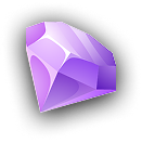 Creatividad y valor como diamante en agencia de marketing digital Icono de diamante morado representando creatividad y valor en marketing digital