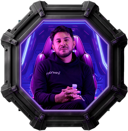 Miguel, fundador de Monkey Plus agencia de marketing digital Fotografía de Miguel, cofundador de la agencia de marketing digital Monkey Plus