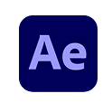 Logotipo de Adobe After Effects Logotipo de Adobe After Effects, software para animación y efectos visuales