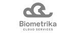 Logotipo Biometrika Cloud Services Logotipo gris de Biometrika Cloud Services