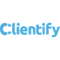 Logotipo de Clientify Logotipo azul de Clientify, CRM y herramienta de automatización de marketing