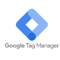 Logotipo de Google Tag Manager Logotipo azul de Google Tag Manager, herramienta de gestión de etiquetas web