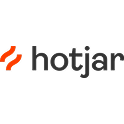 Logotipo de Hotjar Logotipo rojo de Hotjar, herramienta de análisis de comportamiento de usuarios