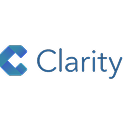 Logotipo de Microsoft Clarity Logotipo azul de Microsoft Clarity, herramienta de análisis de comportamiento web