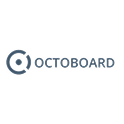 Logotipo de Octoboard Logotipo gris de Octoboard, plataforma de análisis y reportes de datos