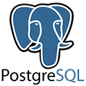 Logotipo de PostgreSQL Logotipo azul de PostgreSQL, sistema de gestión de bases de datos relacional de código abierto