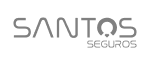 Logotipo Santos Seguros Logotipo gris de Santos Seguros