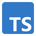 Logotipo de TypeScript Logotipo azul de TypeScript, lenguaje tipado para desarrollo en JavaScript