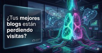 Gráfica de recuperación de tráfico mediante la actualización de contenido antiguo en Ecuador por Monkey Plus.