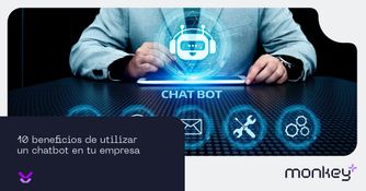 Chatbots e inteligencia artificial en agencia de marketing digital Ejecutivo gestionando chatbot en tablet con iconos digitales