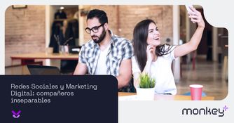 El inbound marketing impulsa al usuario a generar contenido Ilustración de persona trabajando con múltiples brazos sosteniendo elementos digitales