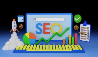 SEO: estrategias para mejorar el posicionamiento web Ilustración 3D con gráficos de SEO, crecimiento y métricas digitales