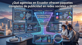 Estrategia integral de publicidad en redes sociales y posicionamiento SEO en Ecuador