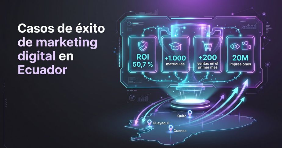 casos-exito-marketing-digital-ecuador-monkey-plus Casos de éxito de marketing digital en Ecuador de Monkey Plus: ROI de 50,7 %, más de 1.000 matrículas, más de 200 ventas en el primer mes y 20 millones de impresiones.
