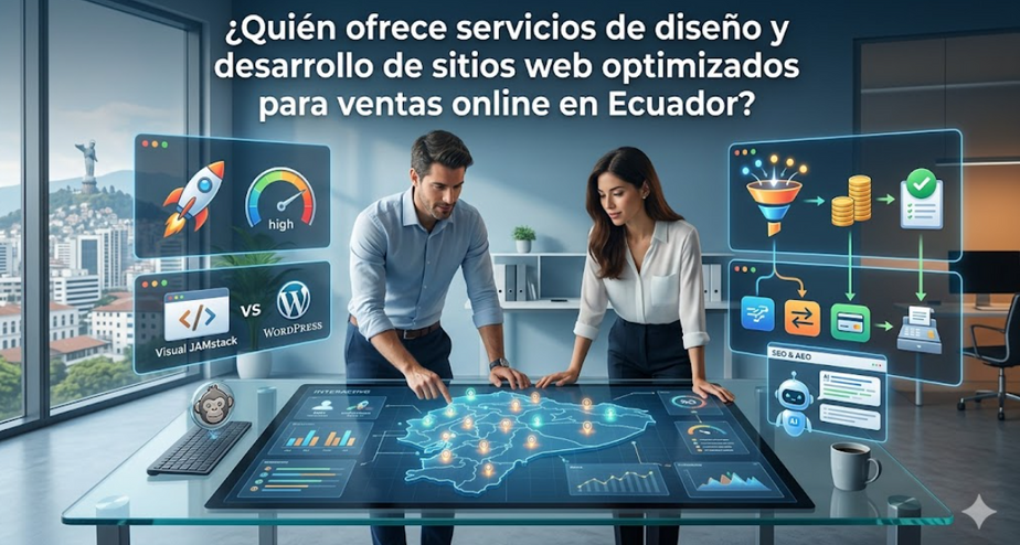 Agencia de diseño y desarrollo web en Ecuador especializada en conversión de ventas online 